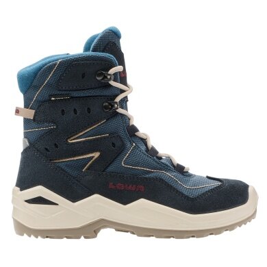 Lowa Winter Boots Lino GTX High (Suede/Textile, waterproof) 2025 navy blue/dune children