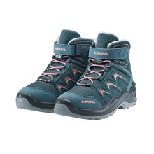 Lowa Winter Shoes Maddox Warm Mid GTX (Textile/Synthetic, waterproof) 2025 petrol/pink children