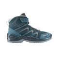 Lowa Winter Shoes Maddox Warm Mid GTX (Textile/Synthetic, waterproof) 2025 petrol/pink children