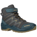 Lowa Winter Shoes Maddox Warm Mid GTX (Textile/Synthetic, waterproof) 2025 petrol/mustard children