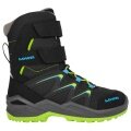 Lowa Winter Boots Maddox Warm High GTX (Textile/Synthetic, waterproof) 2025 black/lime children