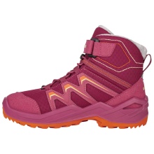 Lowa Winter Shoes Maddox Warm Mid GTX (Textile/Synthetic, waterproof) 2025 berry/orange children