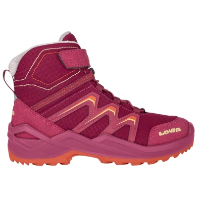 Lowa Winter Shoes Maddox Warm Mid GTX (Textile/Synthetic, waterproof) 2025 berry/orange children