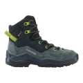 Lowa Hiking Shoes Wandax Mid GTX (Suede/Synthetic, waterproof) dark petrol/lime children
