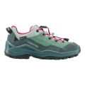 Lowa hiking shoes Wandax LO GTX (suede/synthetic, waterproof) petrol/pink toddlers
