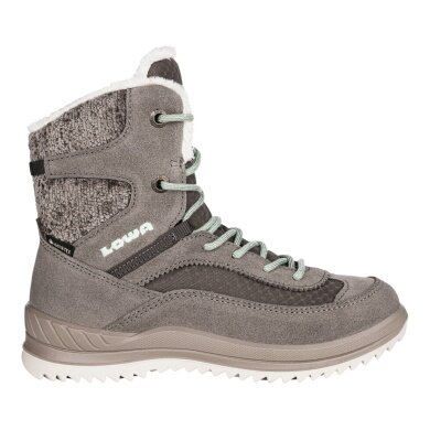 Lowa Winter Boots Ella High GTX (waterproof) stone grey/mint children