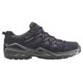 Lowa Sirkos Evo Low GTX Hiking Shoes (Suede/Textile, waterproof) navy blue/brown Men's