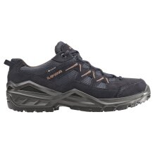 Lowa Sirkos Evo Low GTX Hiking Shoes (Suede/Textile, waterproof) navy blue/brown Men's
