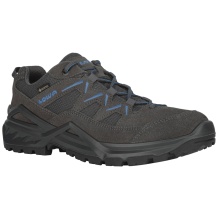 Lowa Sirkos Evo Low GTX Hiking Shoes (Suede/Textile, waterproof) grey/blue men's