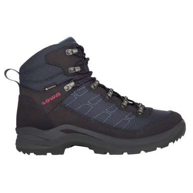 Lowa Taurus Pro Mid GTX Hiking Shoes (All-Terrain, Suede/Textile, Waterproof) 2024 Navy Blue Ladies