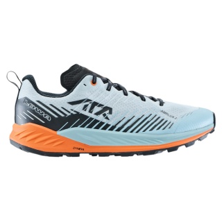 Lowa Trail Running Shoes Amplux 2 (Synthetic, Lightweight) Misty Blue/Orange Men's