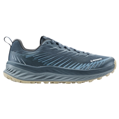 Lowa Trail Running Shoes Fortux (Synthetic, Lightweight) navy blue/dune Men's