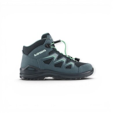 Lowa hiking shoes Innox Evo GTX QC (synthetic/textile, waterproof) navy blue/jade green toddlers