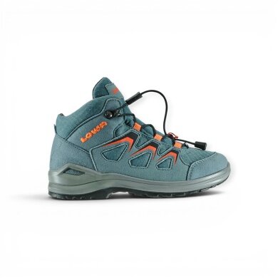 Lowa Innox Evo GTX QC Hiking Shoes (Synthetic/Textile, waterproof) dark petrol/flame children