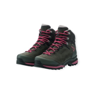 Lowa Lady Light Evo GTX Hiking Shoes (Trekking, Nubuck Leather, Waterproof) grey/pink Ladies