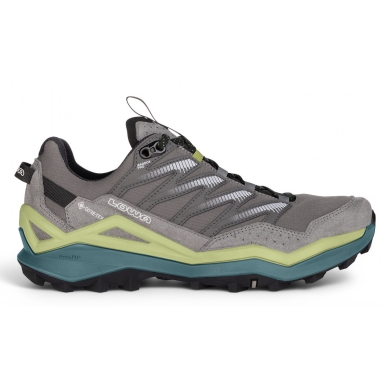Lowa Maddox Pro Low GTX Hiking Shoes (Fast-Hiking, Textile/Synthetic, Waterproof) grey/farn Men's