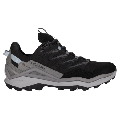 Lowa Maddox Pro GTX Low Walking Shoes (Textile/Synthetic, waterproof) black/grey ladies