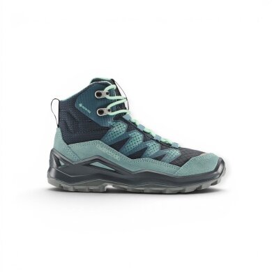 Lowa Maddox Pro Mid GTX Junior Walking Shoes (Textile/Suede, waterproof) navy blue/blue toddlers