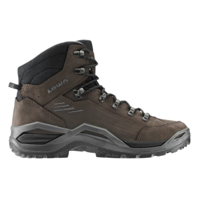 Lowa Renegade EVO LL Mid Hiking Boots (All-Terrain, Nubuck Leather) dark brown/black men's