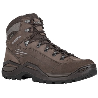 Lowa Renegade Evo Mid GTX Walking Boots (All-Terrain, Nubuck Leather, Waterproof) Espresso Brown/Sea Grass Men's