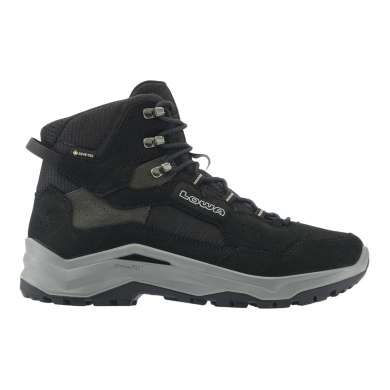 Lowa Ventierra GTX MID hiking shoes (suede/textile, waterproof) black/grey men's