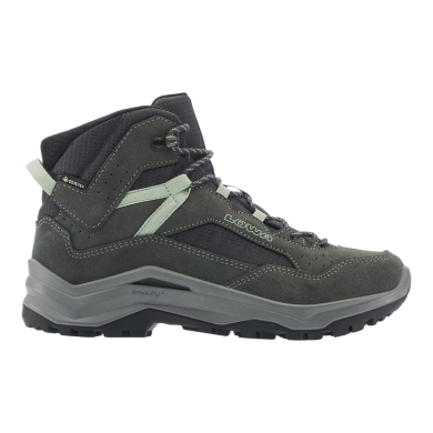 Lowa Ventierra QC GTX Hiking Shoes (Suede/Textile, waterproof) grey/smoke green ladies