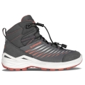 Lowa Hiking Shoes Zirrox II GTX MID Junior (Multifunctional, waterproof) graphite grey/coral red children