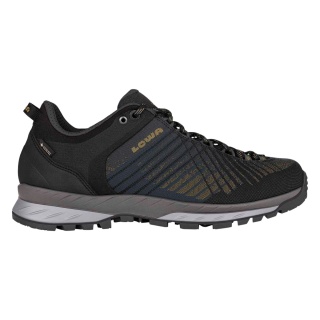 Lowa Carezza GTX Low Walking Shoes 2024 (Synthetic, Trekking, Waterproof) Anthracite/Bronze Men's