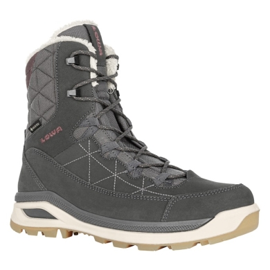 Lowa Winter Boots Ottawa GTX (Suede/Textile, waterproof) anthracite grey/old pink Ladies