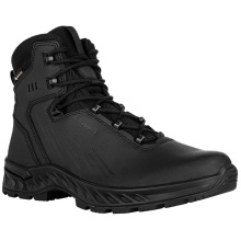 Lowa Military Boots Work Shoes Zicon GTX Mid (Smooth Leather, Waterproof) Black Men's