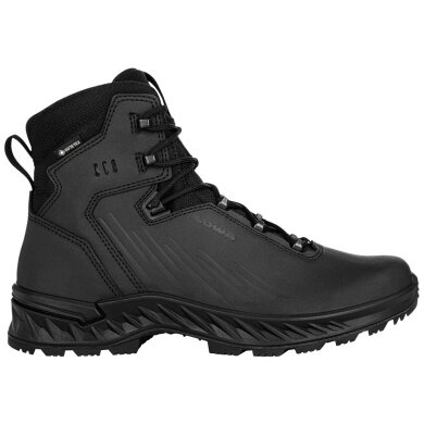 Lowa Military Boots Work Shoes Zicon GTX Mid (Smooth Leather, Waterproof) Black Men's