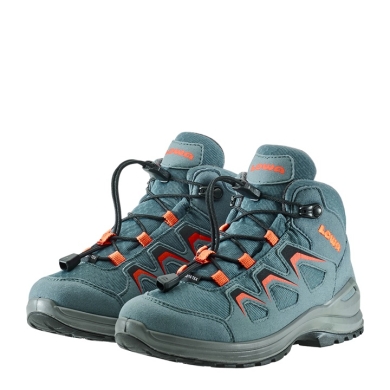 Lowa Innox Evo GTX QC Walking Shoes (Synthetic/Textile, waterproof) dark petrol/flame toddlers