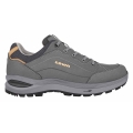 Lowa Hiking Shoes Renegade EVO LL Low (All-Terrain, Nubuck Leather) Graphite Grey/Apricot Ladies