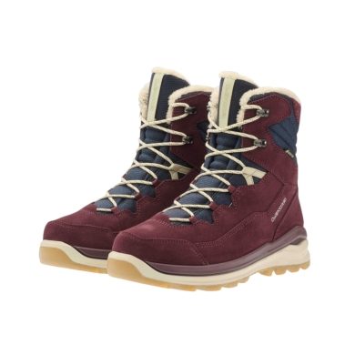 Lowa Winter Boots Ottawa Evo GTX (Suede/Textile, waterproof) red/navy blue Ladies