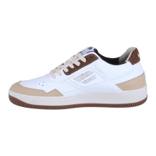 MoEa Sneaker Gen1 - Suede White & Brown - white/beige/brown