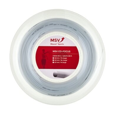 MSV Tennis String Co Focus (Durability+Control) white 200m roll
