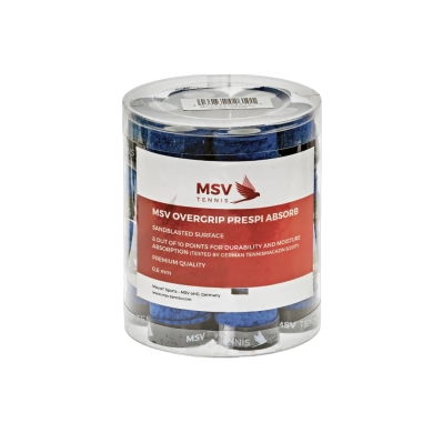 MSV Overgrip Prespi Absorb 0.6mm (Sweat absorption/Comfort) dark blue 24-pack