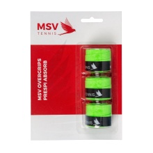 MSV Overgrip Prespi Absorb 0.6mm (Sweat absorption/Comfort) green pack of 3