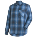 Maier Sports Travel/Hiking Shirt Claas Long Sleeve Dark Blue/Granite Grey Men's