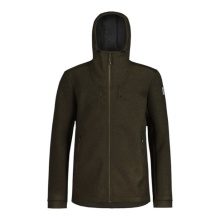 Maloja Fleece Jacket AvisioM (with hood, wool) dark green men's