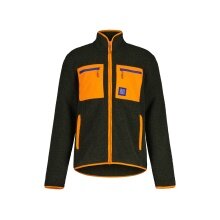 Maloja Fleece Jacket SeloM Mountain Fleece (Wool, Chest Pocket) Forest Green Men's