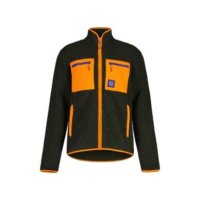 Maloja Fleece Jacket SeloM Mountain Fleece (Wool, Chest Pocket) Forest Green Men's