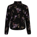 Maloja Fleece Pullover RomaliaM (Oversize Fit) black/flower Ladies