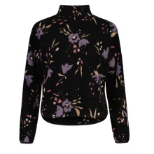 Maloja Fleece Pullover RomaliaM (Oversize Fit) black/flower Ladies