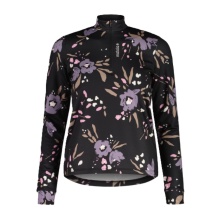 Maloja Halfzip Long Sleeve Shirt SawangM Adventure Midlayer Shirt (warm, 4-way stretch) black/flower ladies