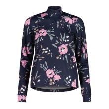 Maloja Halfzip Long Sleeve Shirt SawangM Adventure Midlayer Shirt (warm, 4-way stretch) navy blue/flower ladies