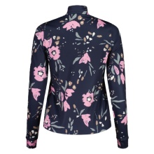 Maloja Halfzip Long Sleeve Shirt SawangM Adventure Midlayer Shirt (warm, 4-way stretch) navy blue/flower ladies