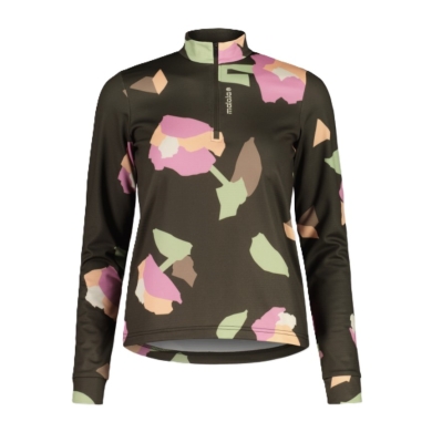 Maloja Halfzip Long Sleeve Shirt SawangM Adventure Midlayer Shirt (warm, 4-way stretch) brown/multi-coloured ladies