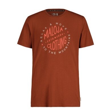 Maloja Leisure T-shirt SerdesM (Cotton/Modal) brown/red Men