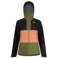 Maloja Softshell Jacket OvaroM Alpine - windproof, water-repellent - black/khaki/orange Women